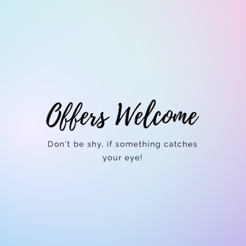 Offers are welcome!